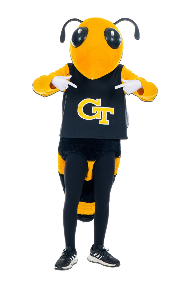 Image of Buzz costumed mascot