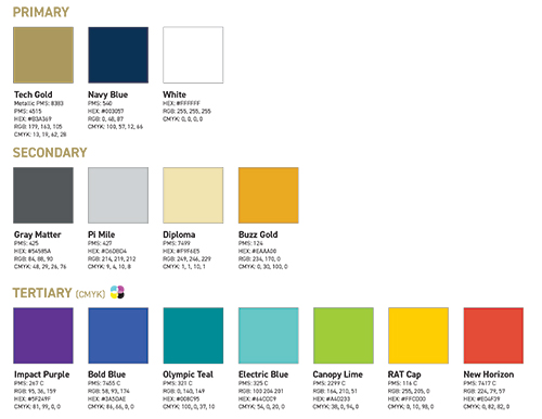 I stor skala arrangere Blæse Color Palette Downloads | Brand Guide