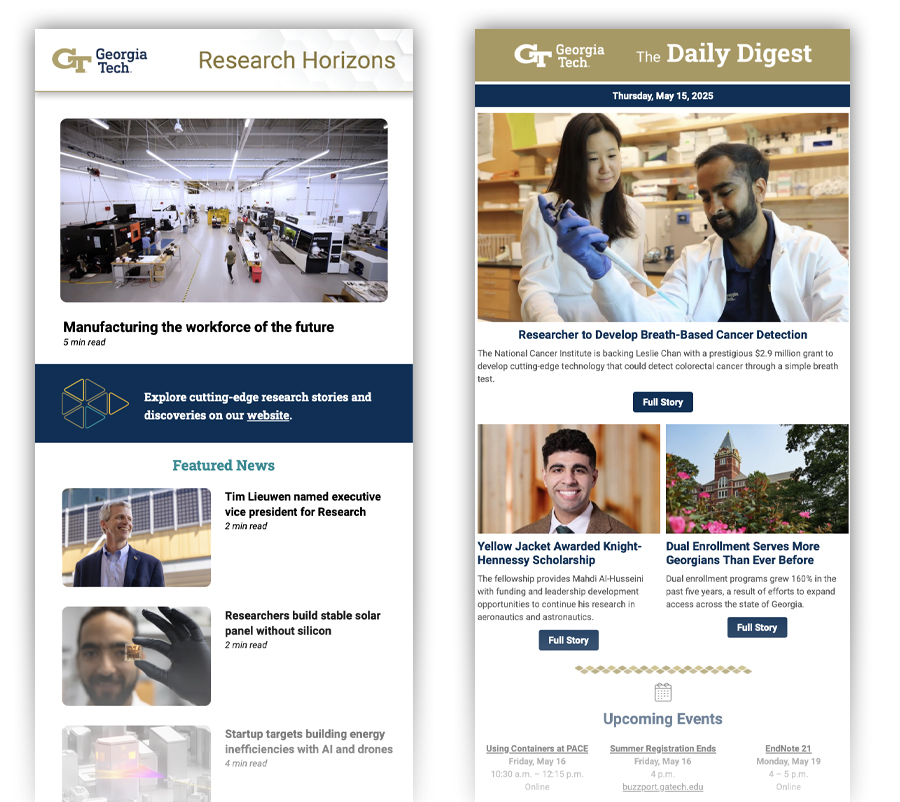 examples of newsletter templates